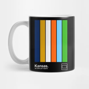 Kansas State Flag  // Original Minimalist Artwork Poster Design Mug